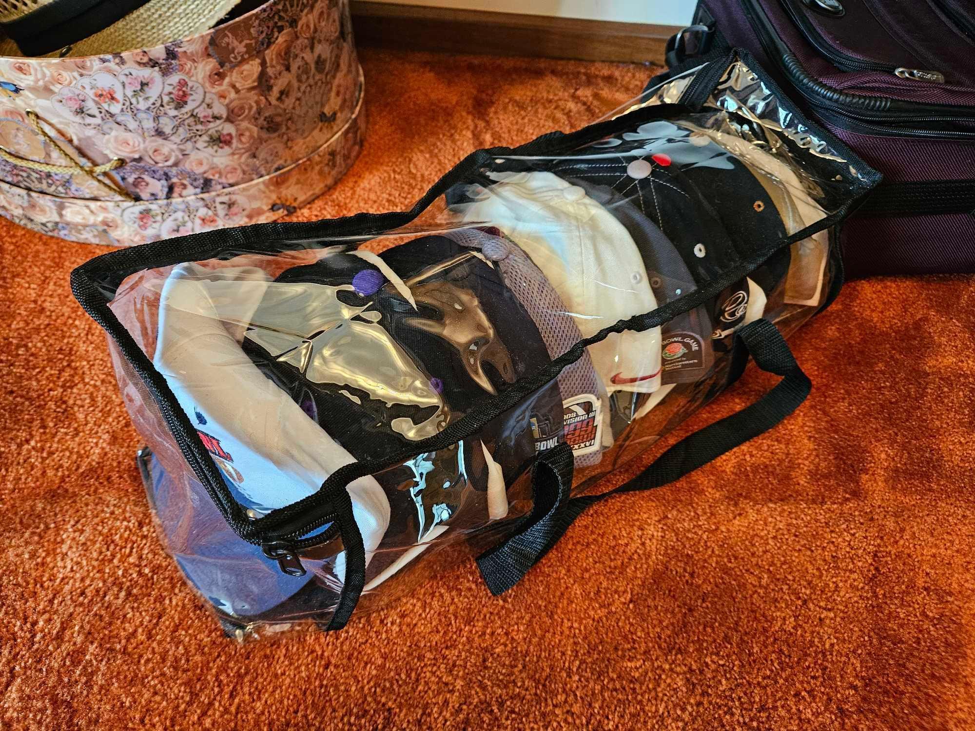 Contents of Closet - Mens Coats Size XL, Hats, Shoes Size 10.5