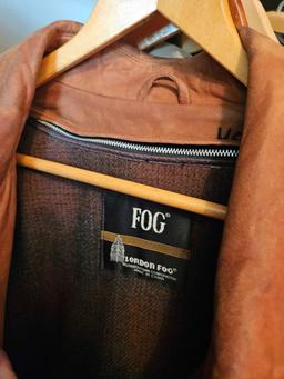 Contents of Closet - Mens Coats Size XL, Hats, Shoes Size 10.5