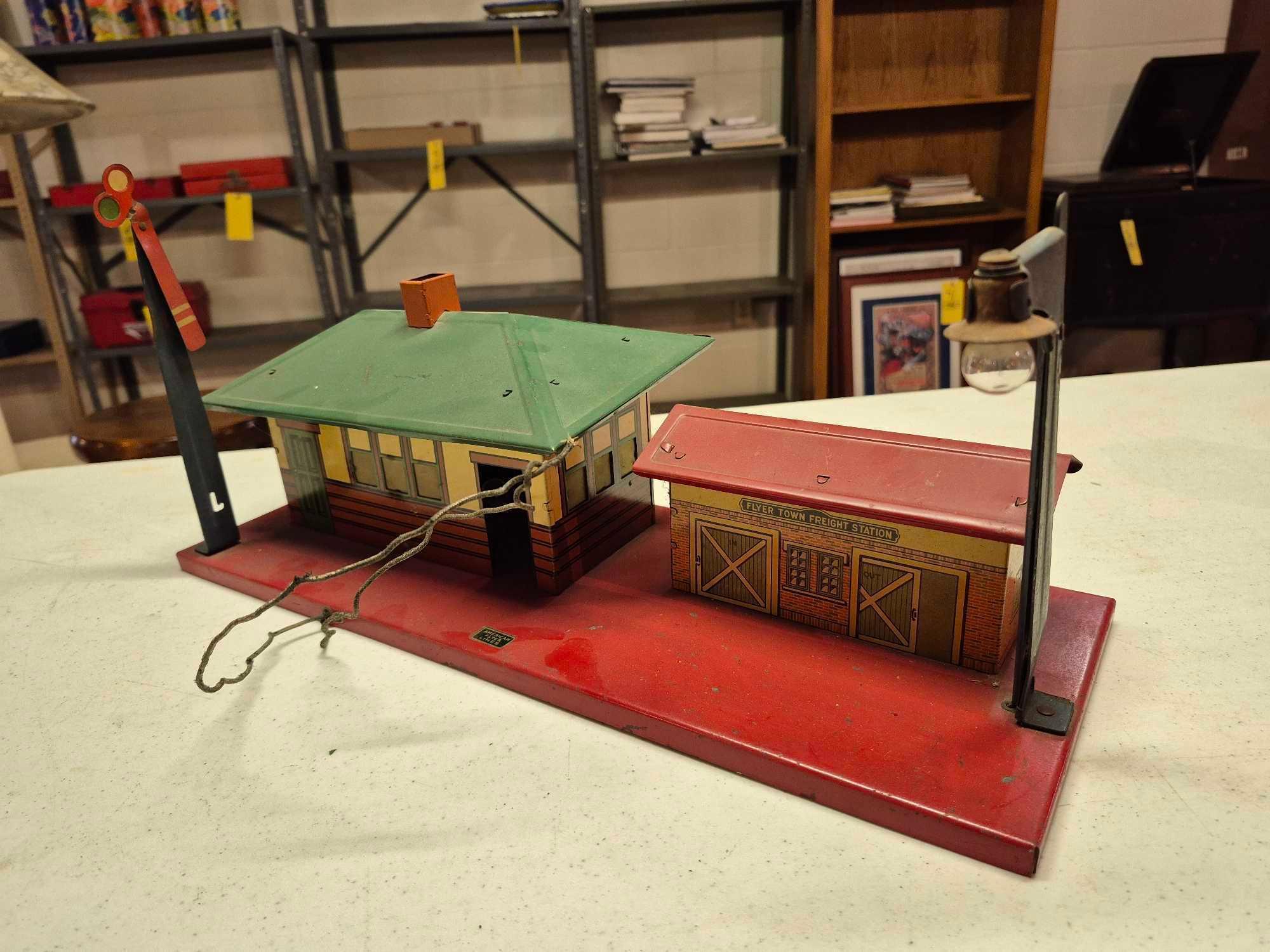 American Flyer #237 Station Set and #133 Flyerville Station with Boxes
