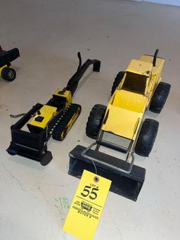 (2) Tin Tonka Trucks