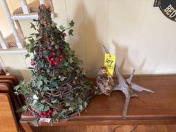 Sofa Table with Decor Items
