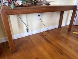Sofa Table with Decor Items
