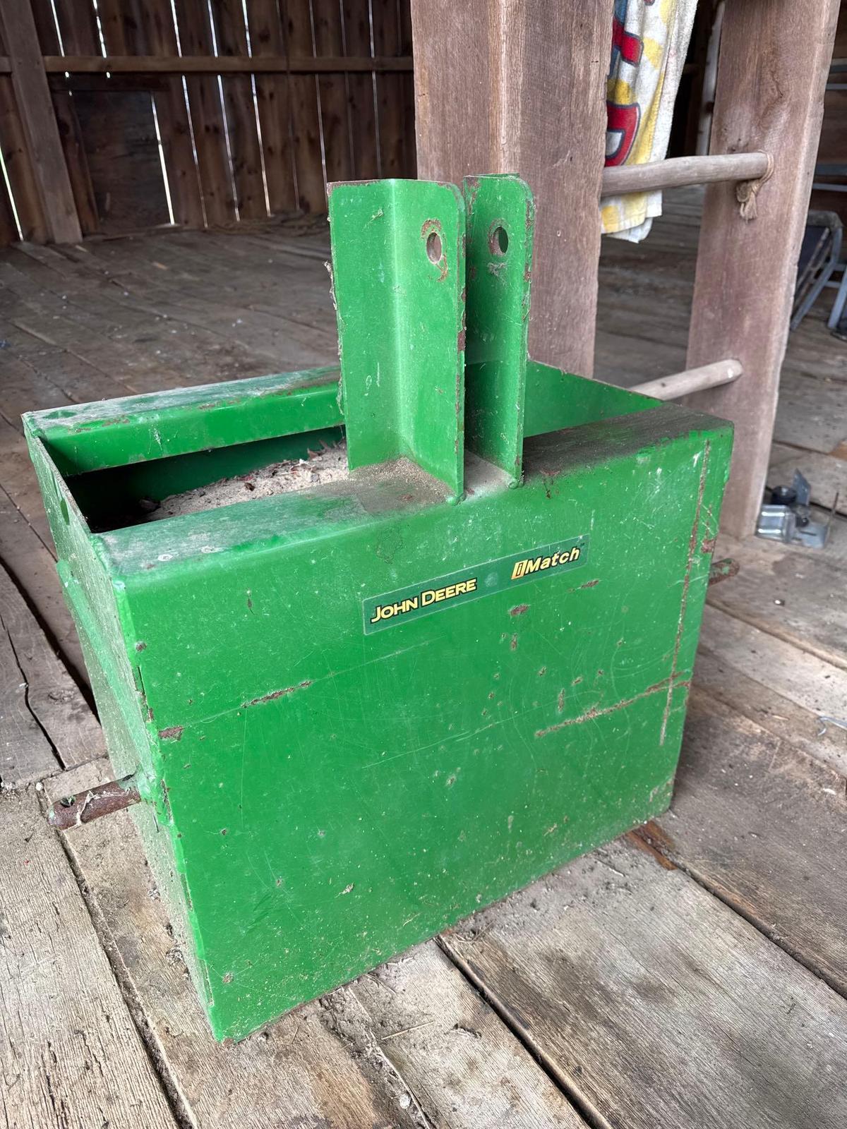 John Deere iMatch 3pt counter weight