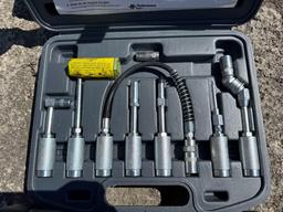 Lincoln 18v cordless grease gun - 7pc accessory set - 7 tubes grease