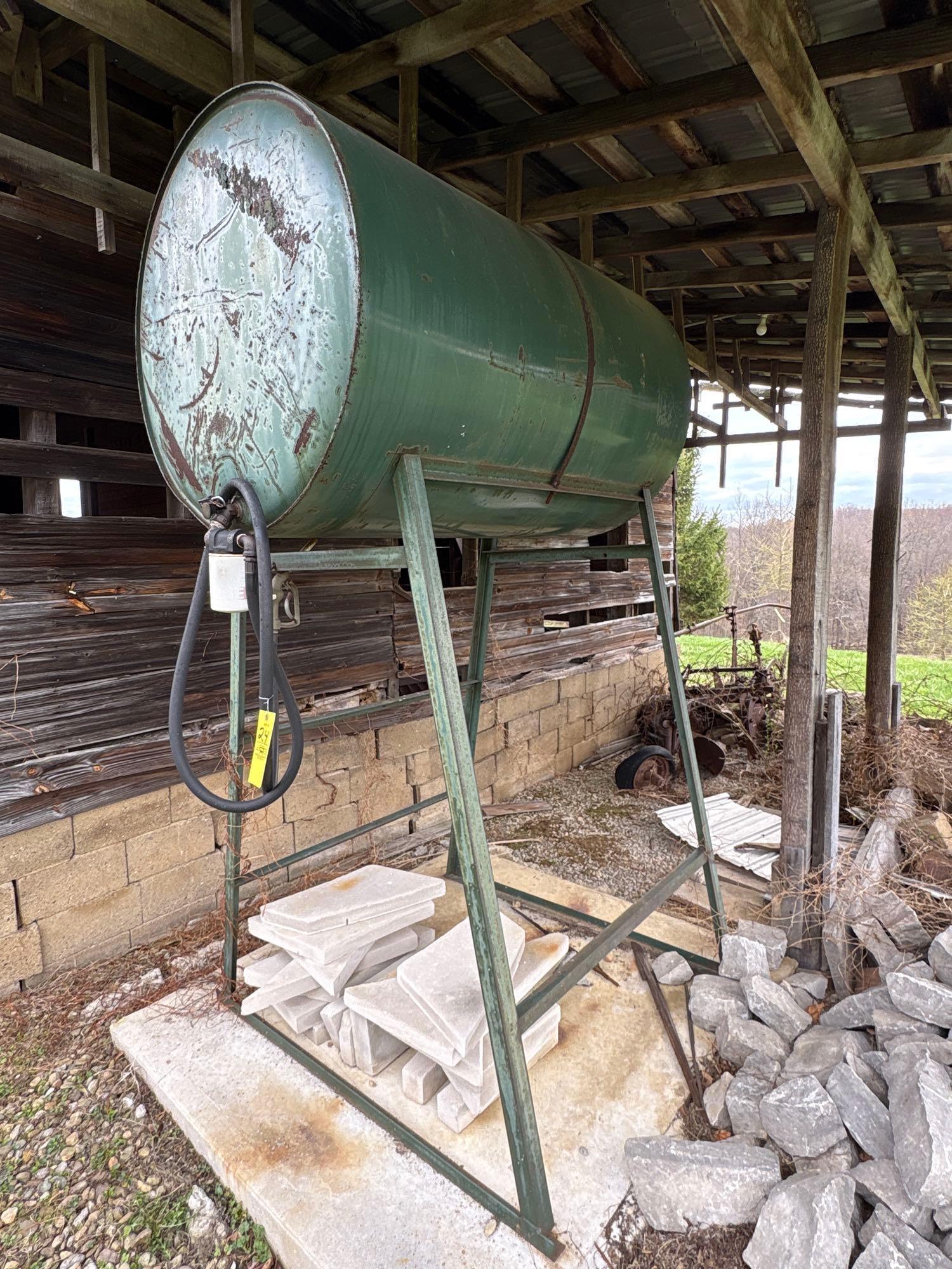 Approx 200 Plus Gal Gravity Flow Upright Fuel Tank