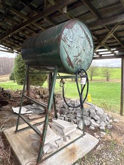 Approx 200 Plus Gal Gravity Flow Upright Fuel Tank