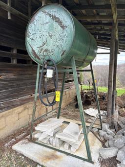 Approx 200 Plus Gal Gravity Flow Upright Fuel Tank