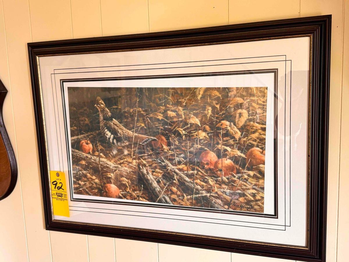 Signed Grouse Framed Print