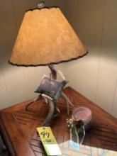 Antler Deer Lamps with Decor items