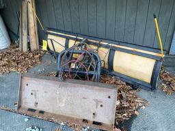 8ft Snow Plow w/ Quick-Tach Loader Plate