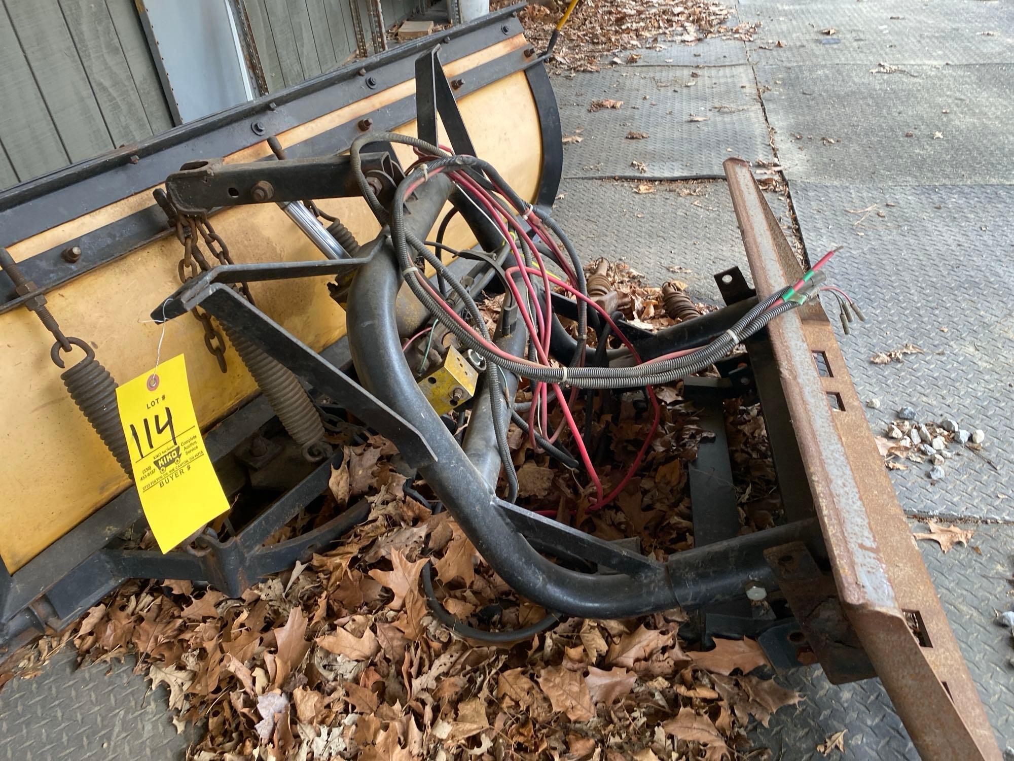 8ft Snow Plow w/ Quick-Tach Loader Plate