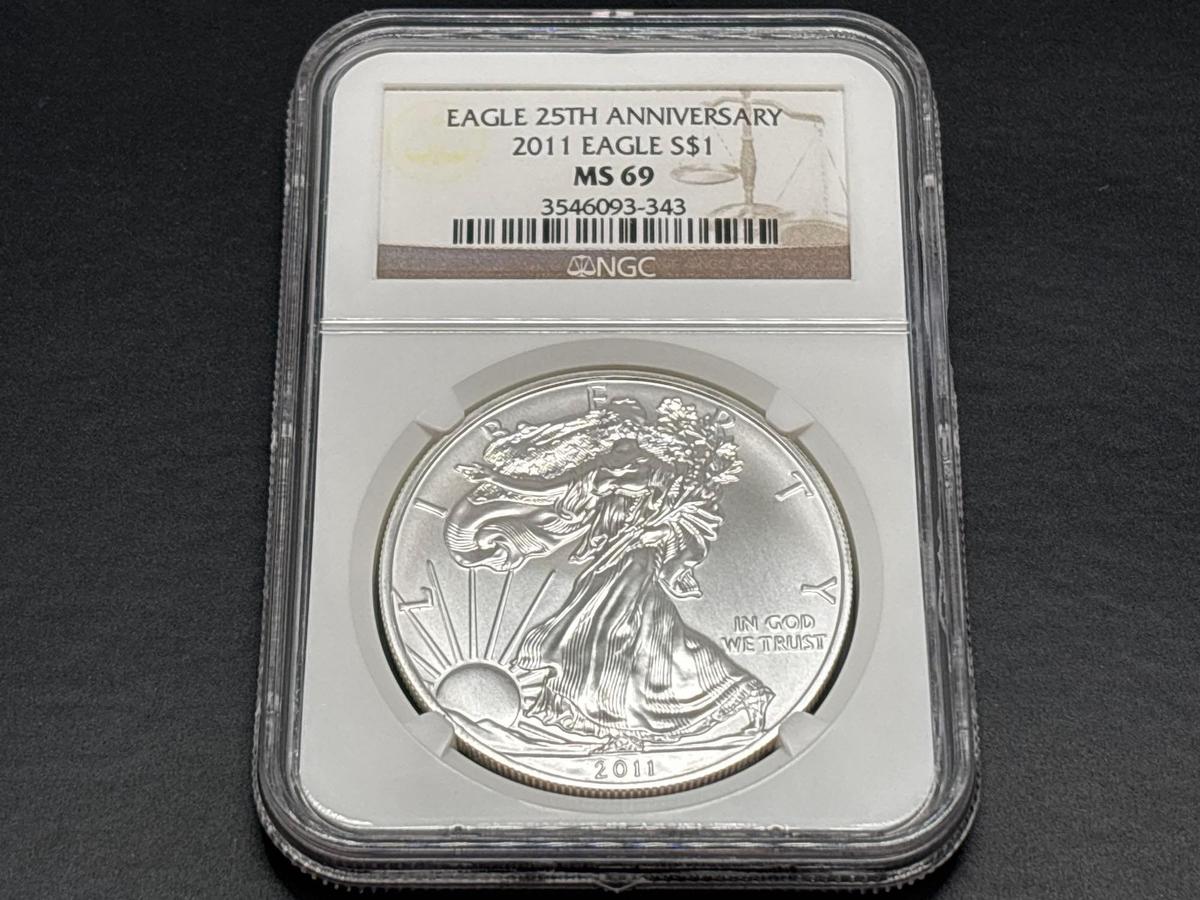 2011 MS69 1oz Fine Silver Eagle