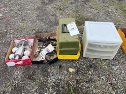 tackle box, hardware, organizer