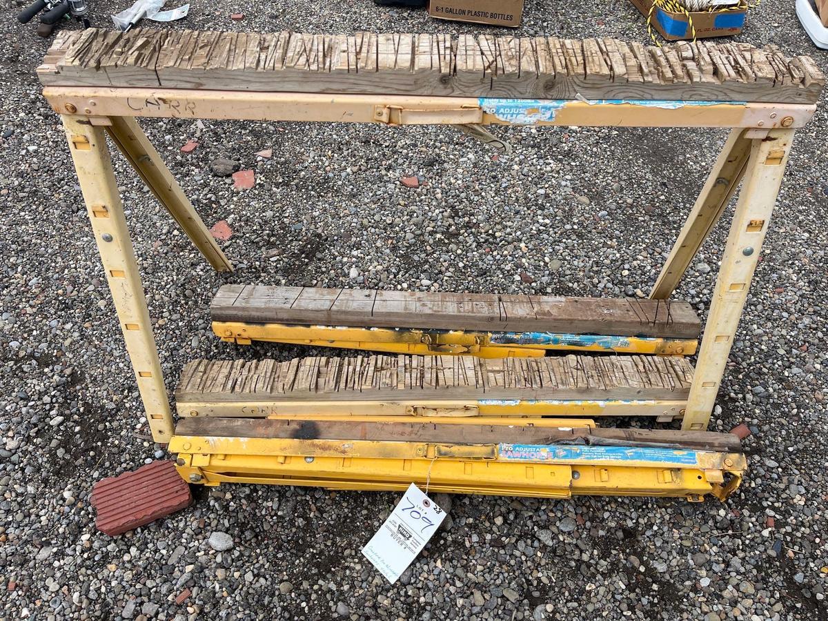 4 Crawford Pro Adjustable Sawhorses