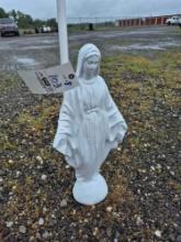 Cement Mary Statuette