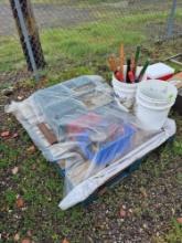 Large Assortment of Hardware & Yard Tools