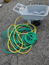 Rubbermaid Wheelbarrow & Hoses