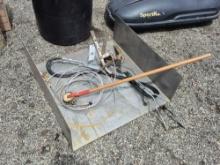 Metal Plate, Steel Cable, Hosing
