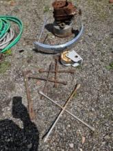 Tire irons, burner pot