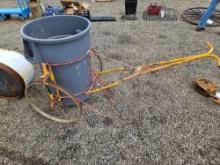 Garbage can with cart