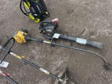 angled shaft weed wacker and gas blower