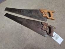 2 Vintage Hand Saws