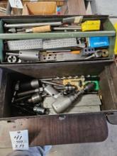 Tool box with machinist tools