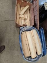 2 totes of wood patterns