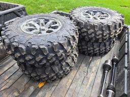 (4) 28x10.00R14 tires on Can-am rims, like new