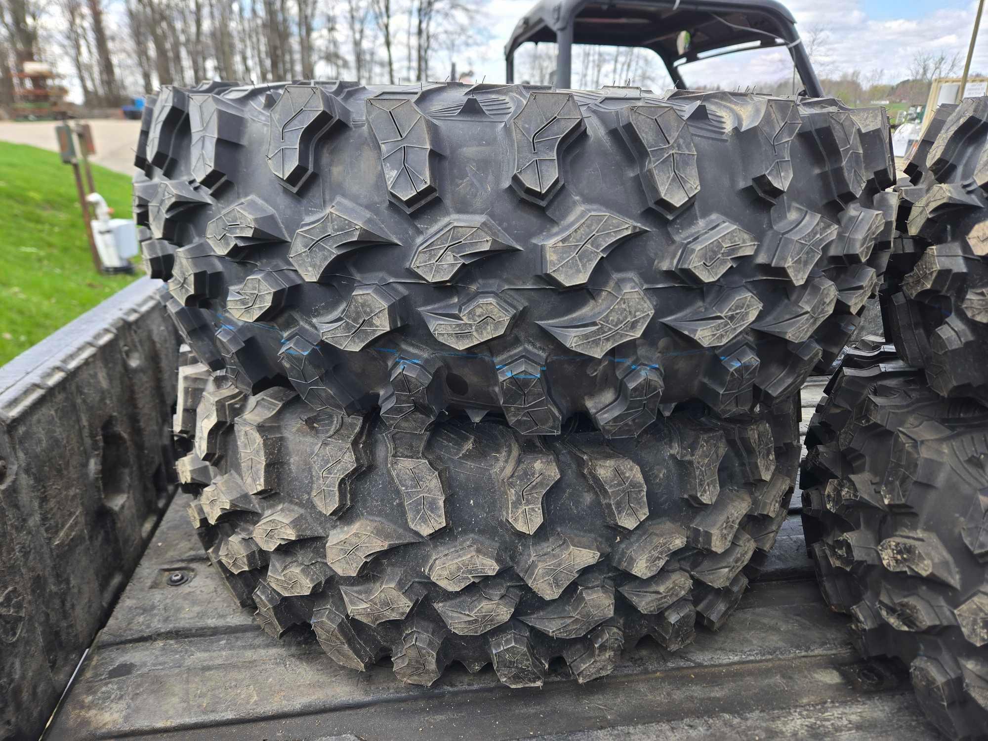 (4) 28x10.00R14 tires on Can-am rims, like new