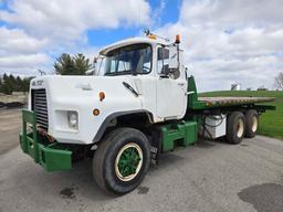 1995 Mack DM690S Roll Back Truck, runs and drives, 20 ft deck with winch