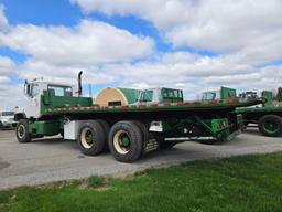 1995 Mack DM690S Roll Back Truck, runs and drives, 20 ft deck with winch
