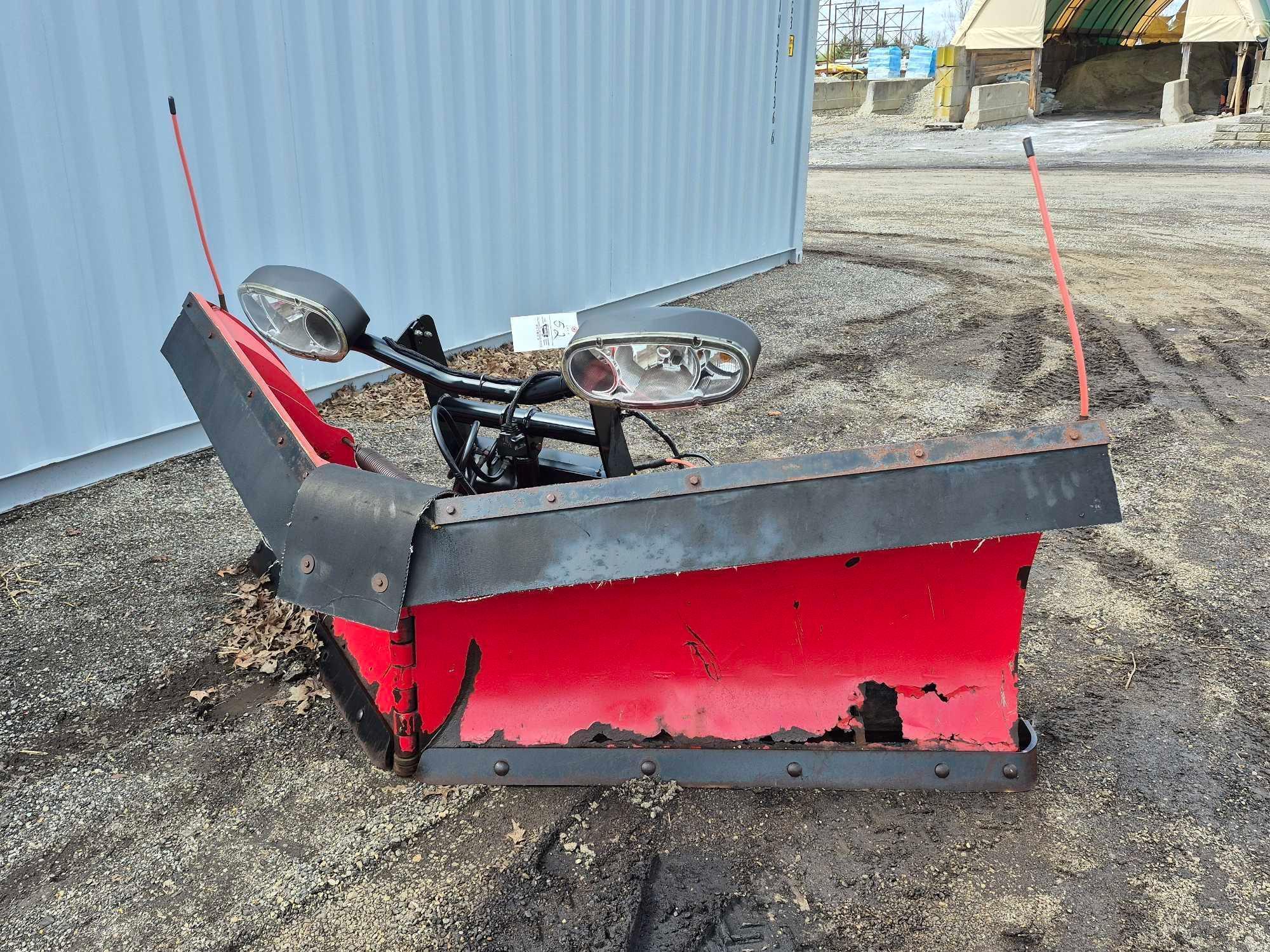 Boss Power-VXT Truck Hydraulic Snow Plow w/ Smart Hitch 2 Mounting System