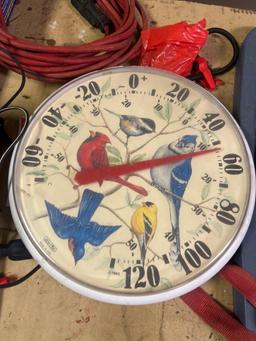 Wood Table / Battery Charger / Extension Cords / Clock / Wood Sheet