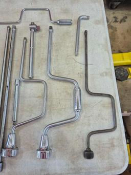 Assortment of Speed Handle Wrenches & Socket Extensions
