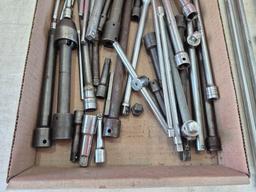 Assortment of Speed Handle Wrenches & Socket Extensions