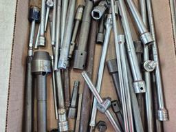 Assortment of Speed Handle Wrenches & Socket Extensions