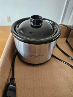 Miniature Crock Pot, Cusinart Food Chopper, & Toaster