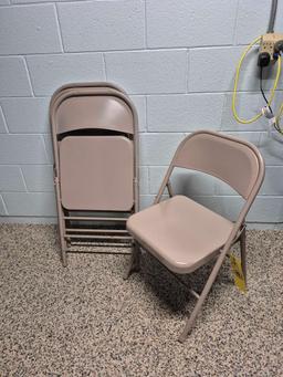 4 Metal Folding Chairs
