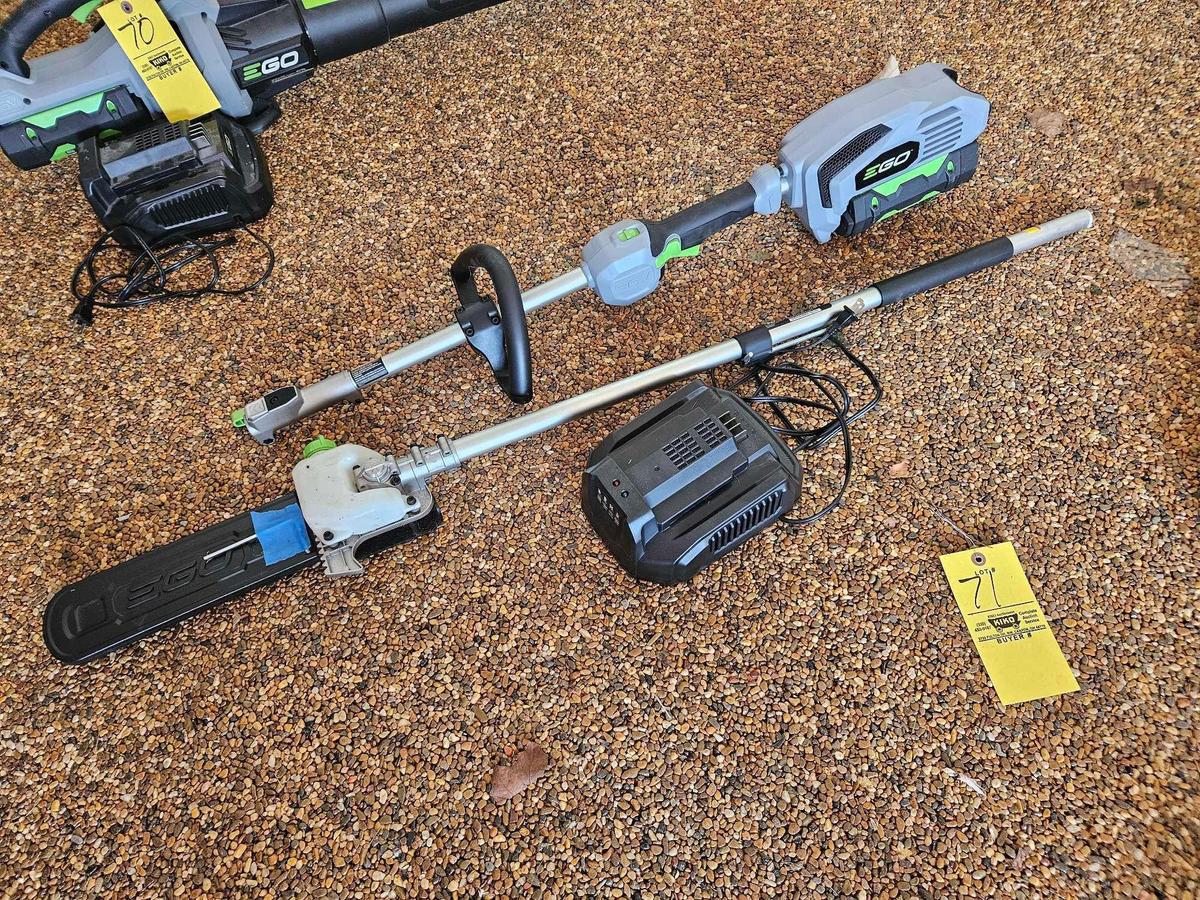 EGO Power Head with Pole Saw Attachment with Charger