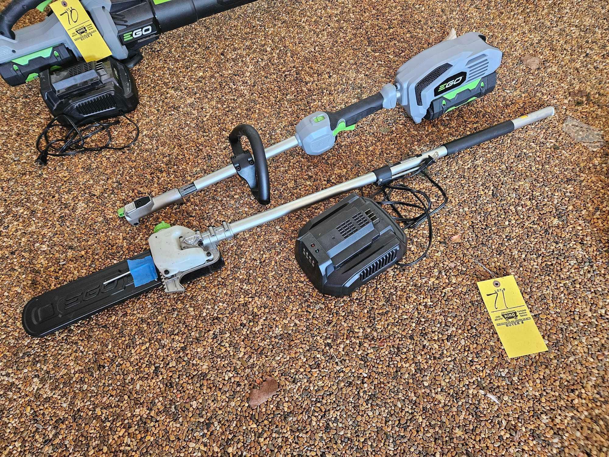 EGO Power Head with Pole Saw Attachment with Charger