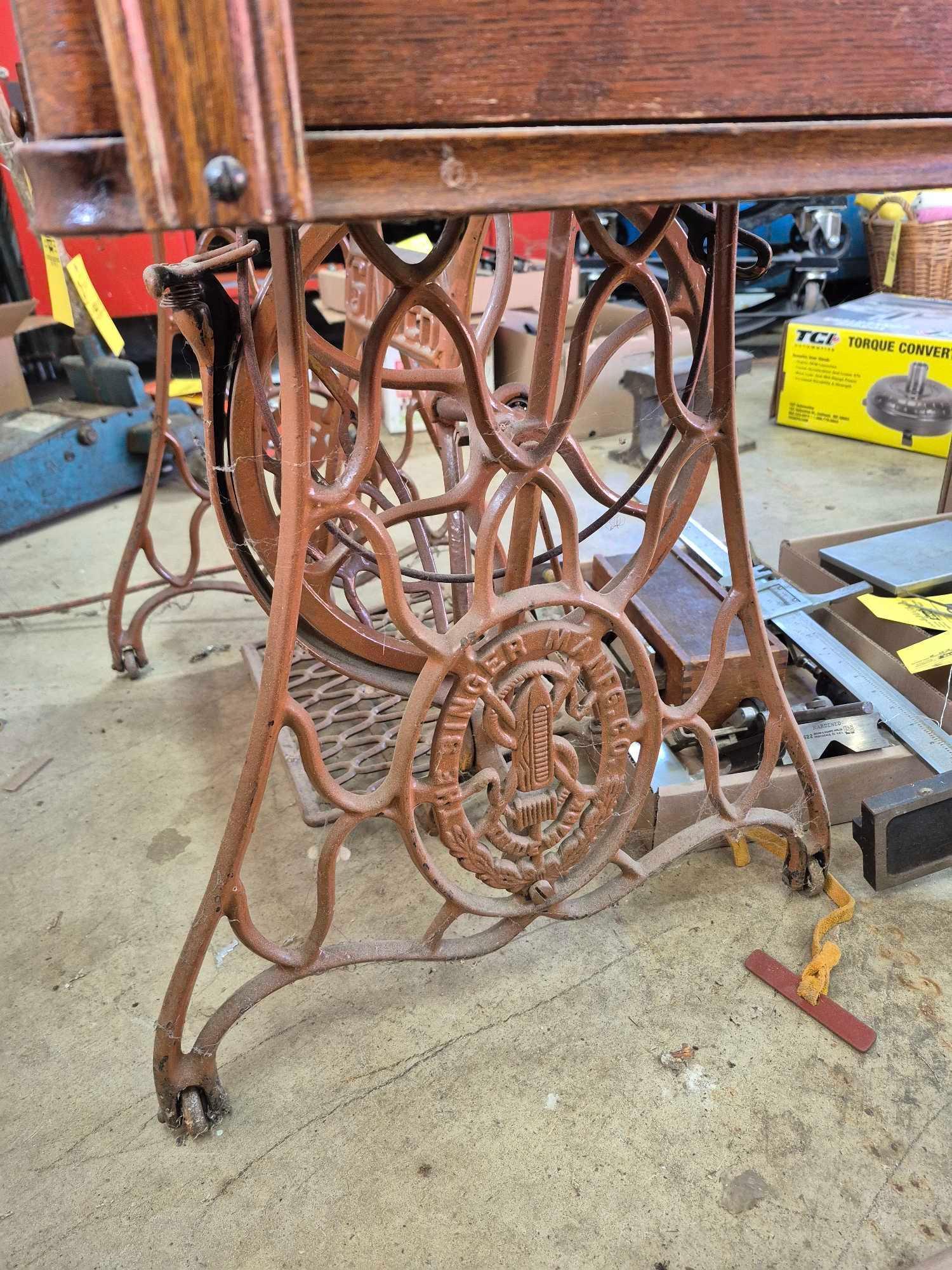 Vintage Singer Sewing Machine with Stand