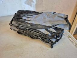 Box of Ratchet Straps & Work Gloves