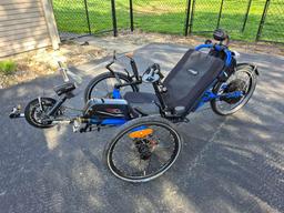 Catrike Road Air Recumbent Bicycle w/ Electric Assist Pedal System & Detachable Battery