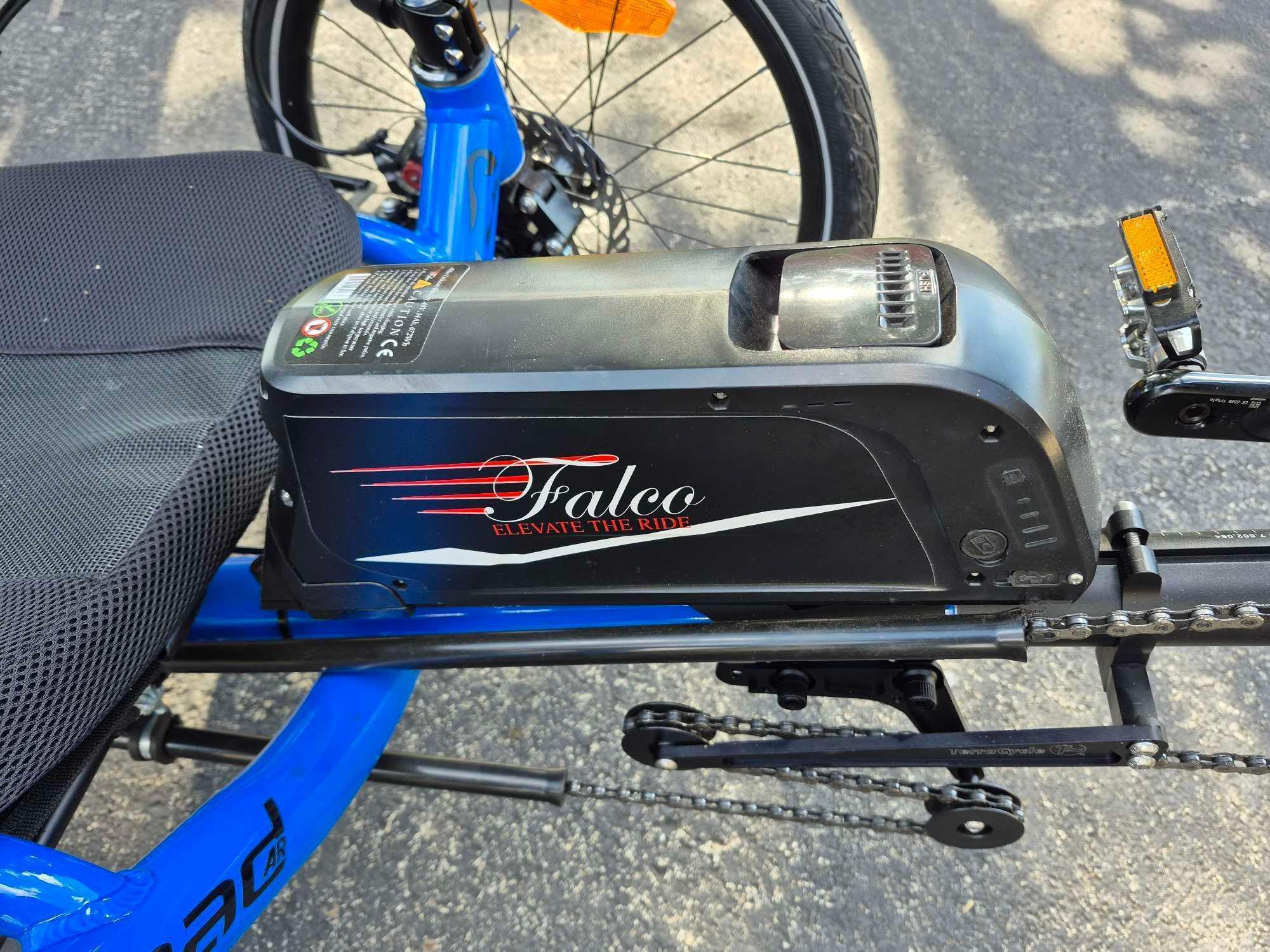 Catrike Road Air Recumbent Bicycle w/ Electric Assist Pedal System & Detachable Battery