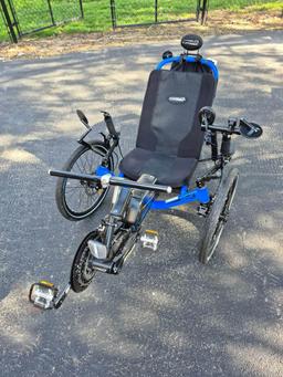 Catrike Road Air Recumbent Bicycle w/ Electric Assist Pedal System & Detachable Battery