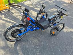 Catrike Road Air Recumbent Bicycle w/ Electric Assist Pedal System & Detachable Battery