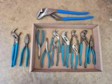 Assortment of Channel Lock Tools