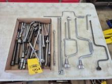 Assortment of Speed Handle Wrenches & Socket Extensions
