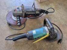 2 Large Disc Grinders/Polishers - Craftsman & Makita
